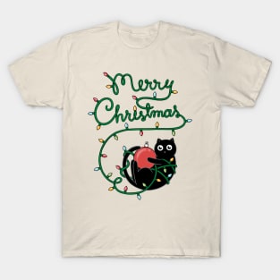 Cat merry christmas T-Shirt